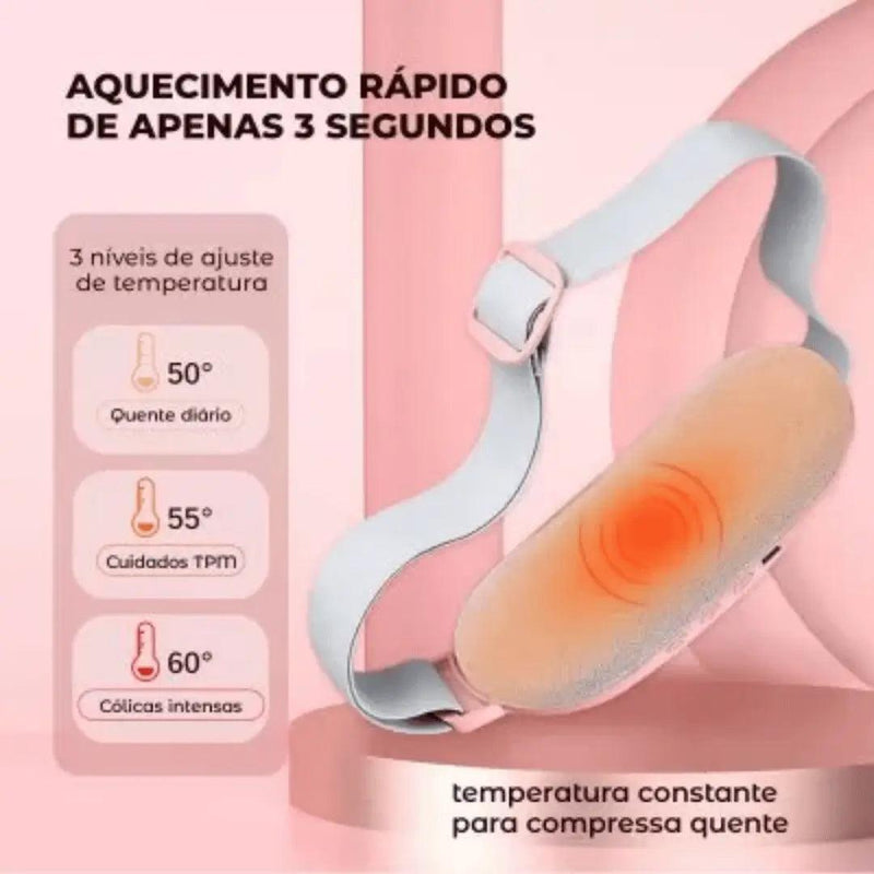 Cinta Térmica Calmelle™ - Alívio Rápido para Cólica 🌸