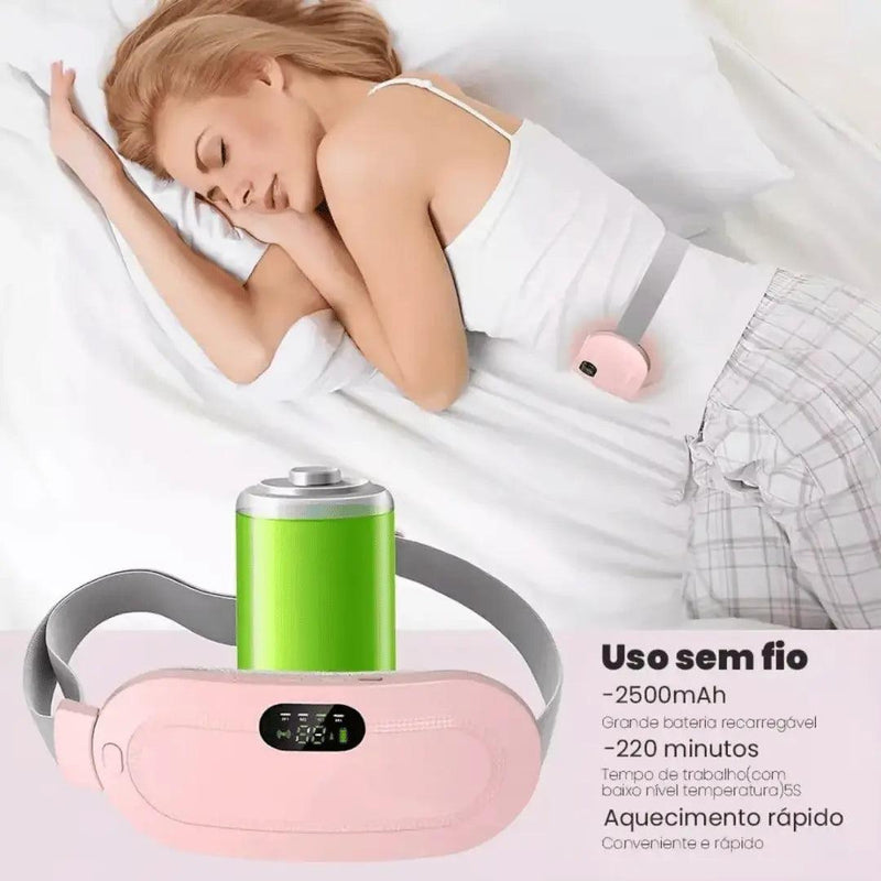 Cinta Térmica Calmelle™ - Alívio Rápido para Cólica 🌸