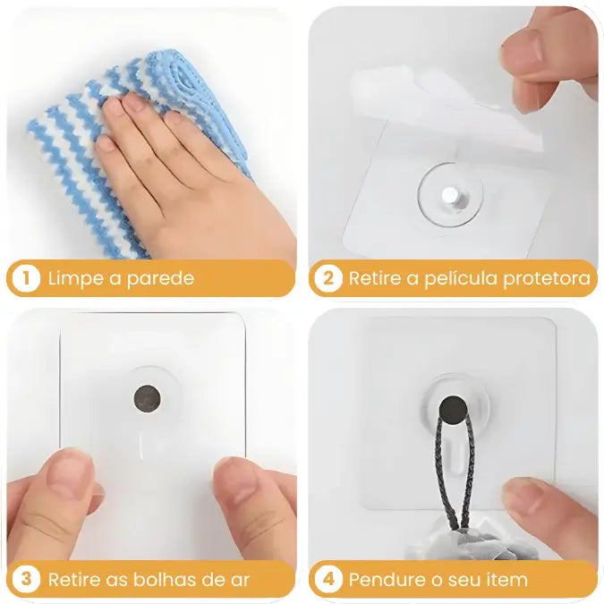 Adesivus™ - Instalação sem Furos e sem Bagunça